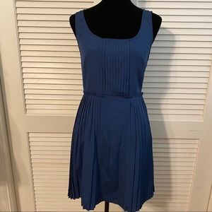 LAUREN CONRAD Blue Pleated Dress SZ 8